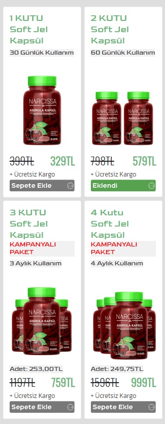 Aserola Kapsül Resmi Satış Sitesi